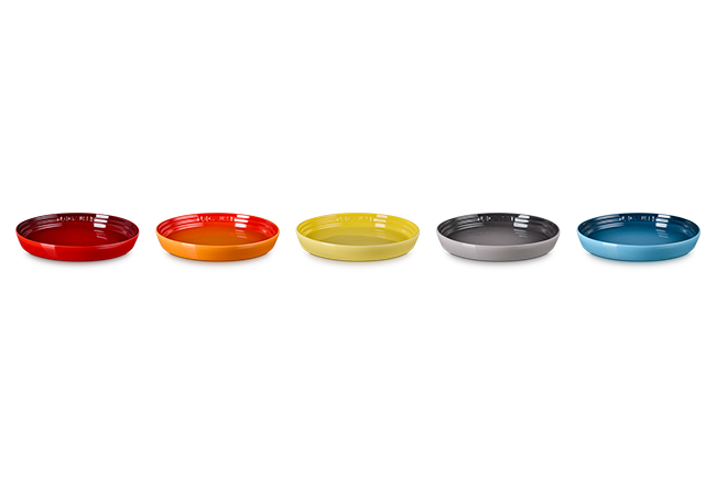 Le Creuset Stoneware Set of 5 Kolbe 17cm Round Plates image number 2